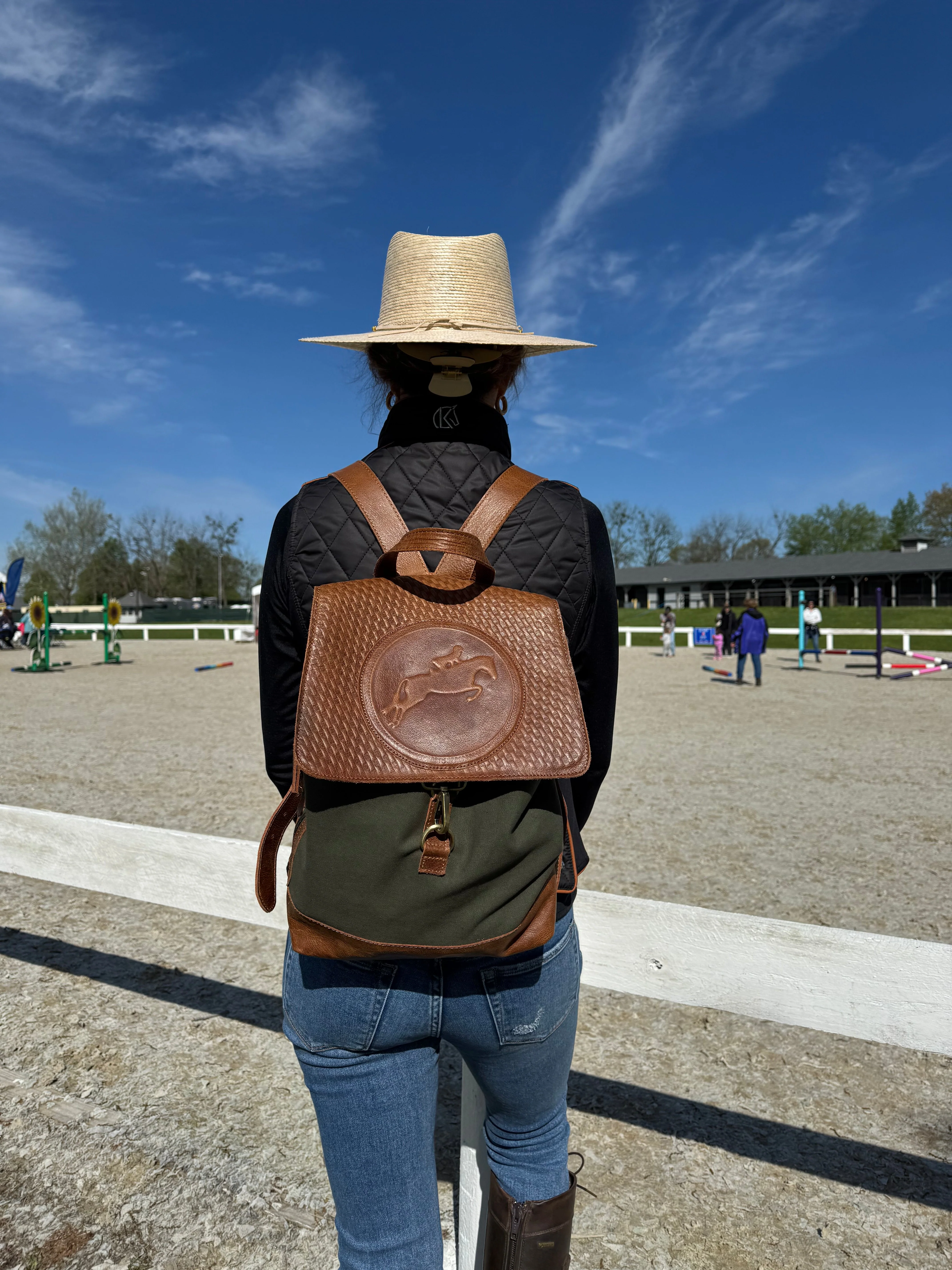 Tucker Tweed Equestrian Barn Backpack - Image 23
