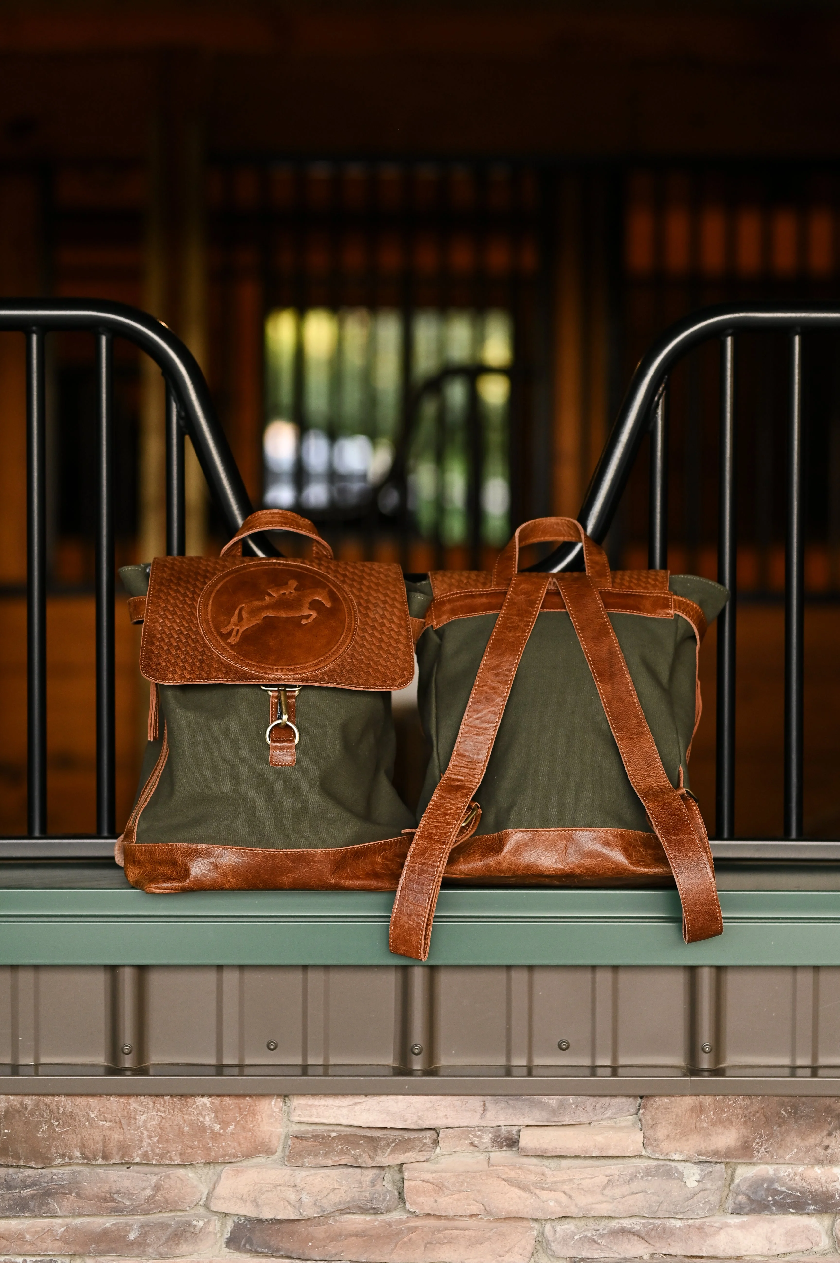 Tucker Tweed Equestrian Barn Backpack - Image 4