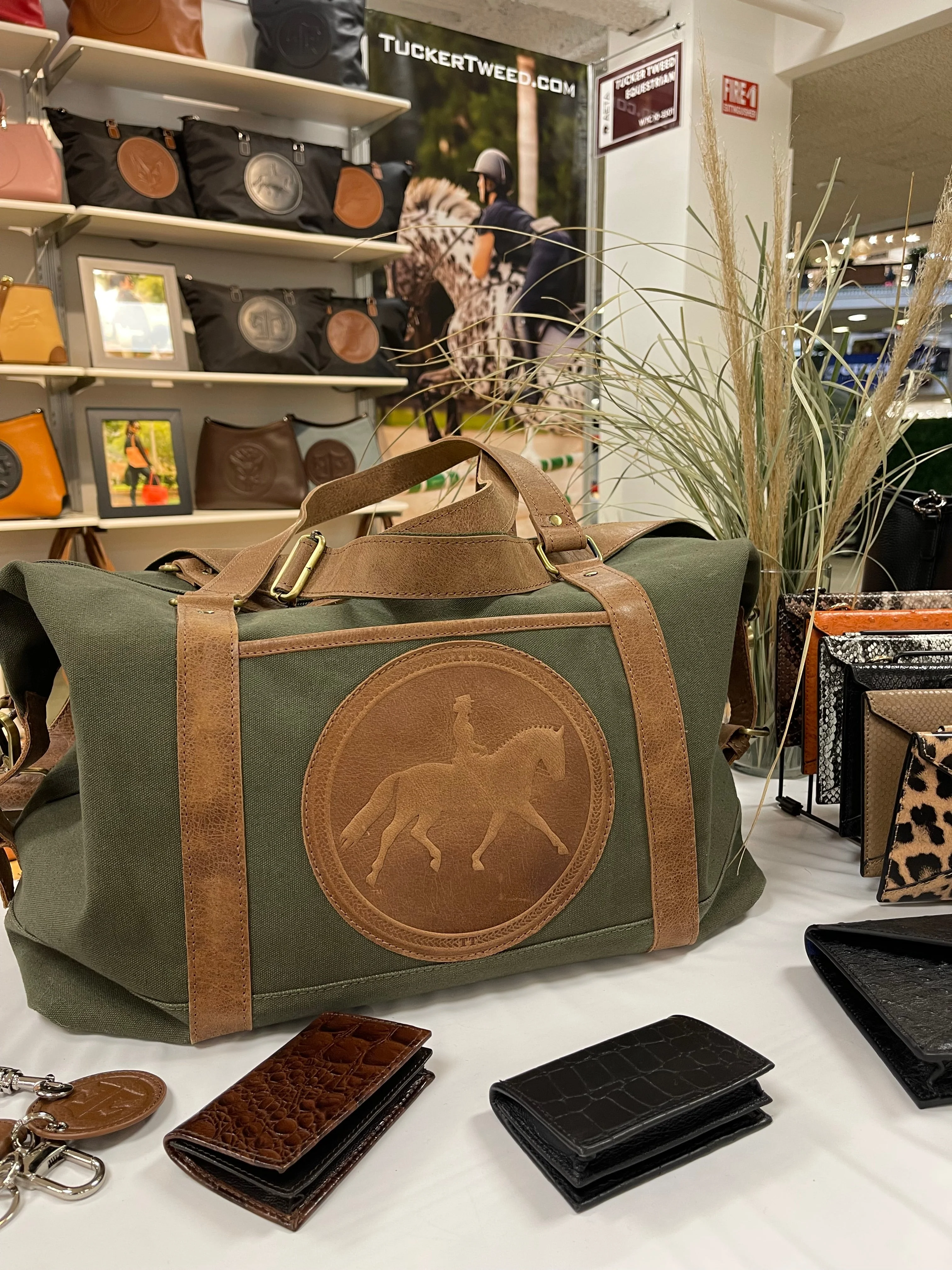 Tucker Tweed Equestrian Barn Duffle - Image 3