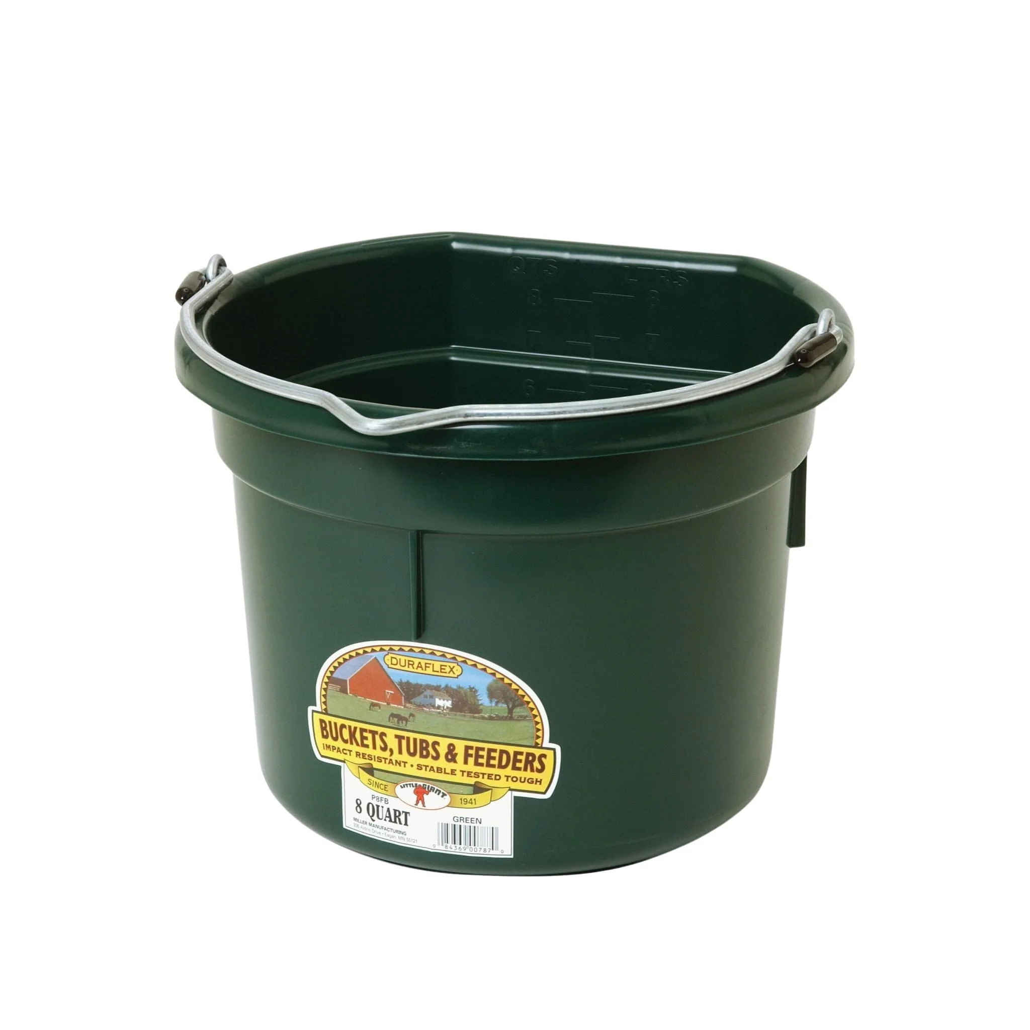 Little Giant Plastic 8 Quart Flat Back Bucket - Image 3