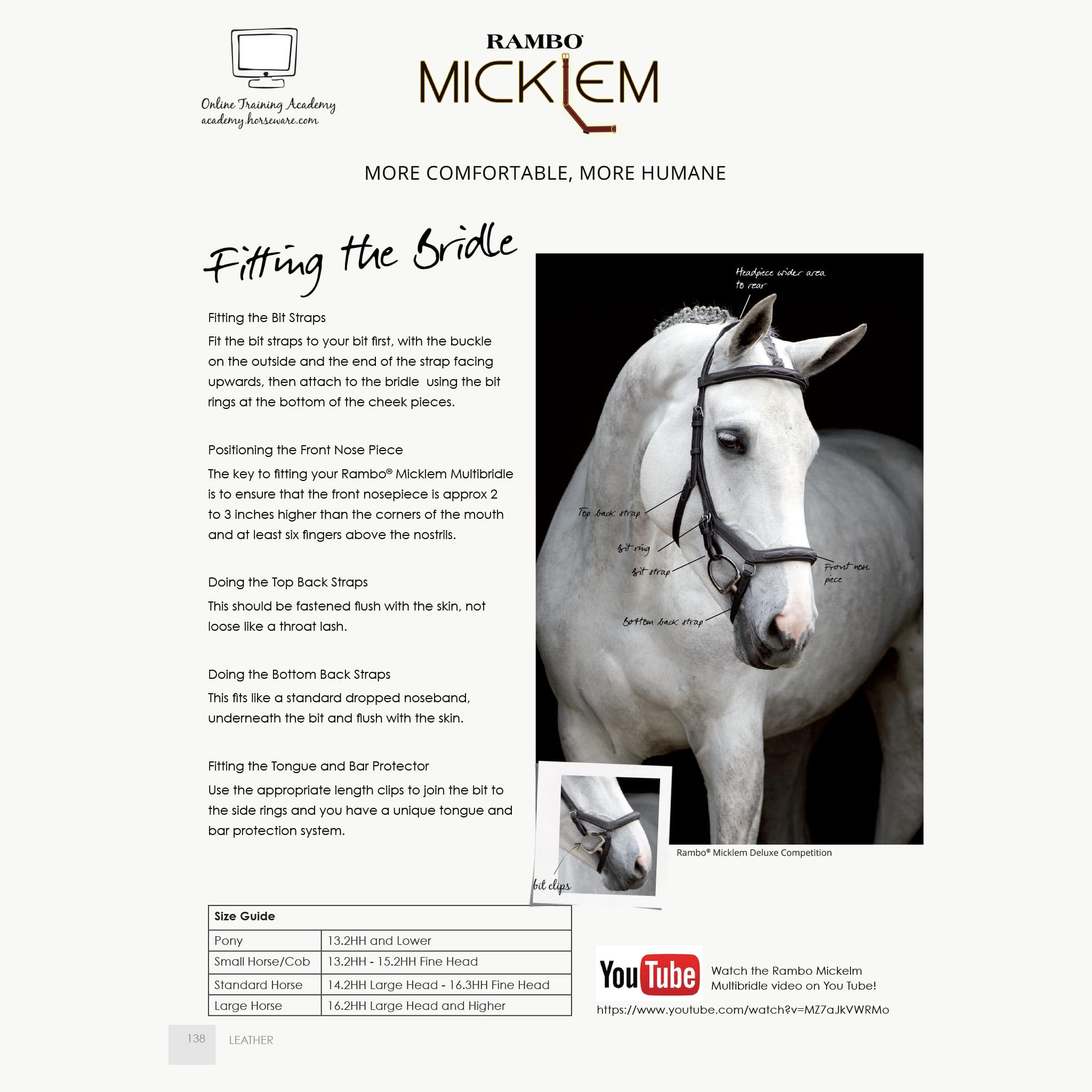 Rambo Micklem Original Competition Bridle - Image 3